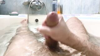 Dad is Yelling while Jerking in Bath and having Powerful Climax - fap2it