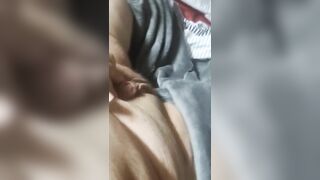 Enormous man playing with his weenie and cumming