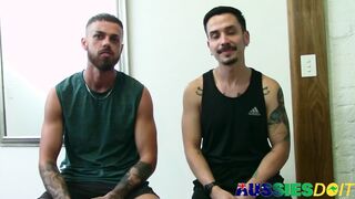 Tattooed Australian Elijah And Mateo Luvs Ass-Fuck Ravage