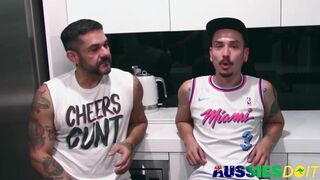 Bottom Aussie Mateo Greets Pete Fat Man Meat Inside His Ass