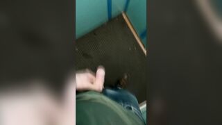 Masturbating off and nutting in a public ELEVATOR! I can be seen at any moment!