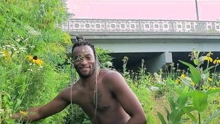 CAUGHT!! Kennie Jai strokes at the river in Chicago and GETS CAUGHT!!