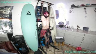 Tied Up Hanging Ruined Orgasm Femboy Milked in Confine Restrain Bondage