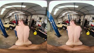 VRB Homo: Twunk Mechanic Gives Super-Hot Deepthroat-Job and Smashes Ass-Fuck before his Manager Coming | VR Porn